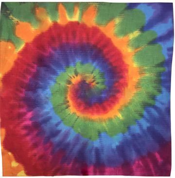 Tie-Dye Bandana 100% Cotton 22"X22"